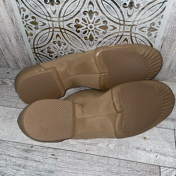 Bloch flex tan leather slip on Dance shoes women size 8 - Picture 6 of 7